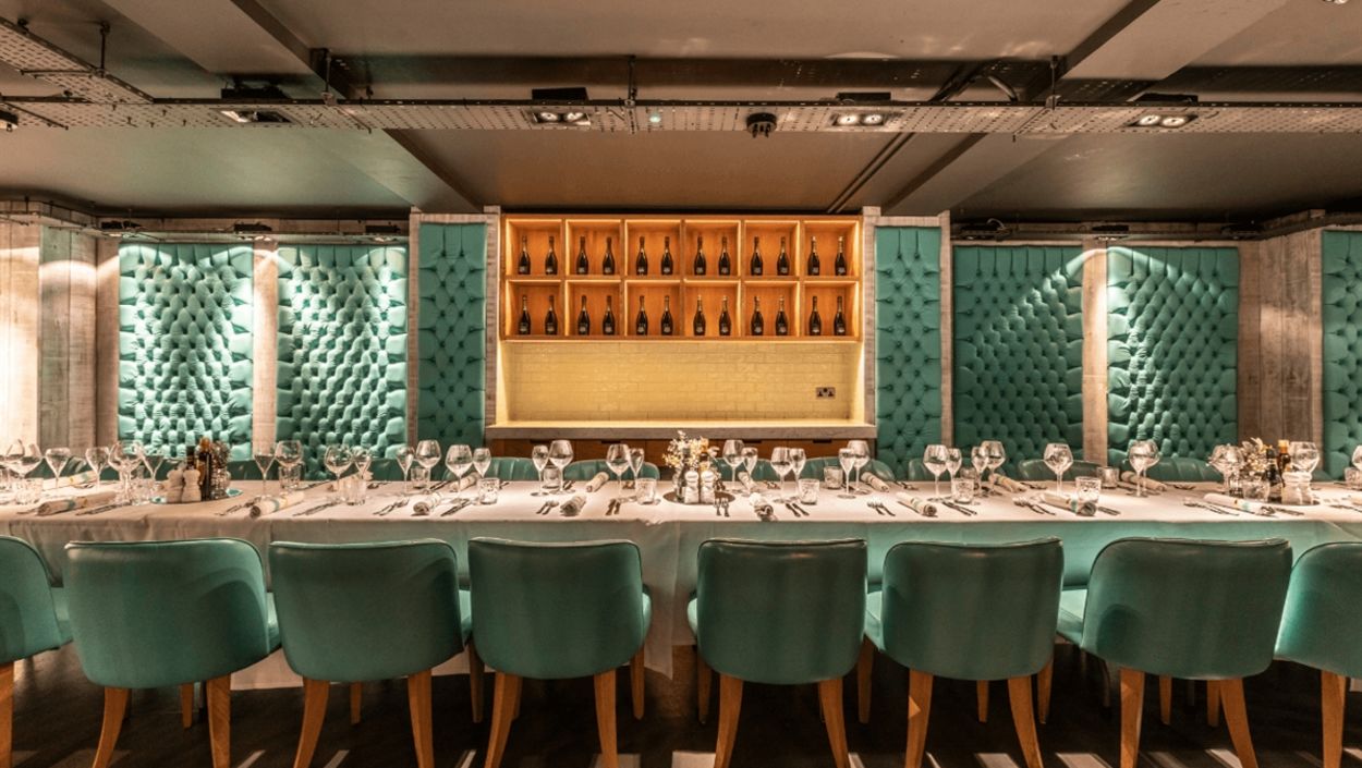 The Bullion Room at Riva Blu Italian Restaurant in Liverpool